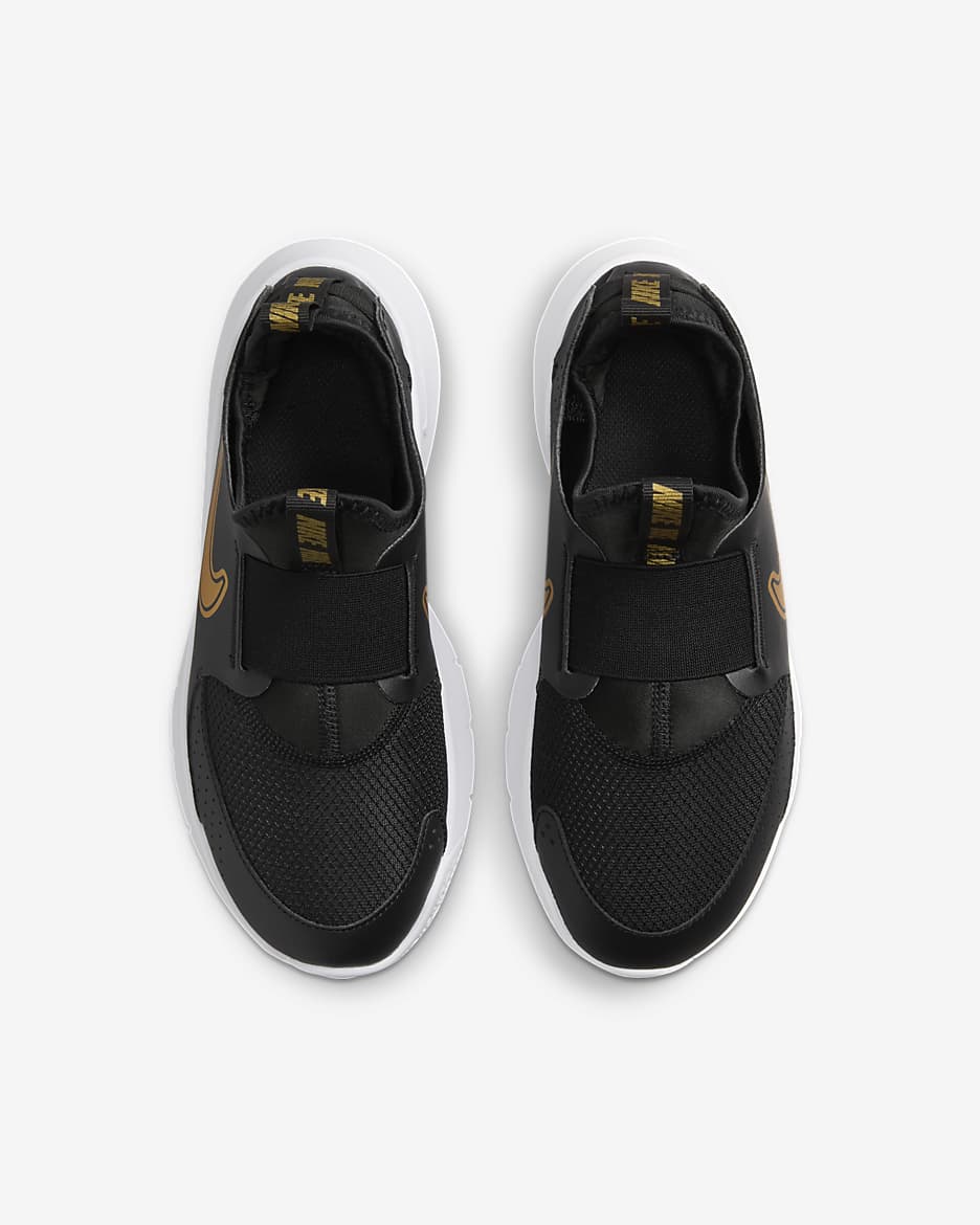 Nike black and gold runners hotsell